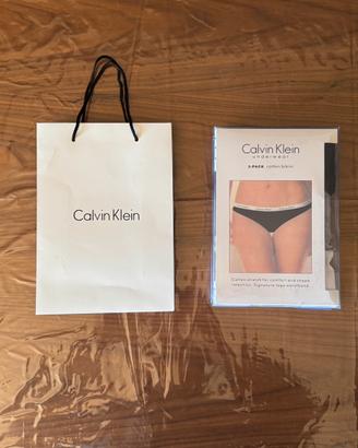 Calvin Klein Slip Donna Taglia L Bianco-Nero-Grigi
