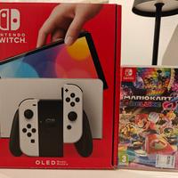 Nintendo Switch OLED + Mariokart 8 Deluxe 
