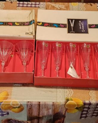 Set 18 Bicchieri cristallo RCR Novecento 