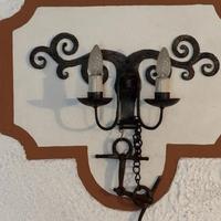 n. 6 Appliques in ferro battuto da interno