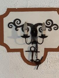 n. 6 Appliques in ferro battuto da interno