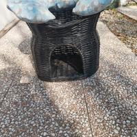 cesta in vinimi x  gatti 