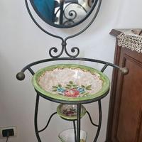 Toeletta da camera in ferro battuto