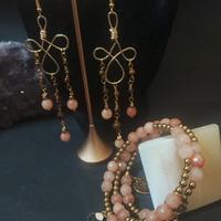 bracciale+orecchini agata ,occhio di tigre 