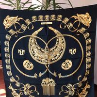 Foulard Hermes Le Cavalier d’Or vintage