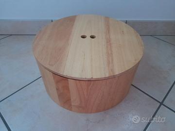 Scatola rotonda in legno