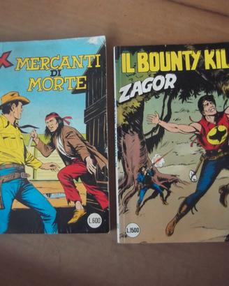 Tex Mercanti di morte n. 238 e Zagor n. 325