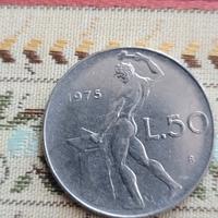 Moneta da 50 lire italiane 1975