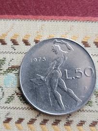 Moneta da 50 lire italiane 1975
