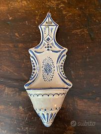 Acquasantiera ceramica Deruta