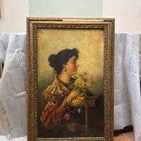 Quadro Ritratto Femminile Fine 800