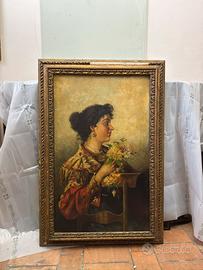 Quadro Ritratto Femminile Fine 800