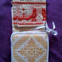 Set asciughino per cucina e presine tipico sardo