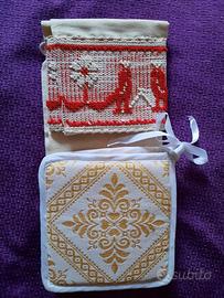 Set asciughino per cucina e presine tipico sardo