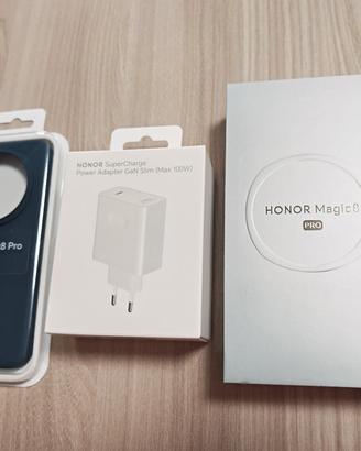 Honor magic 8 pro + caricabatterie 100watt + cover