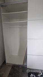Struttura guardaroba pax bianca