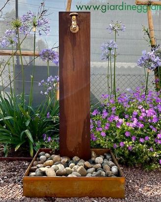 FONTANA PER GIARDINO IN CORTEN CM 10X20 H100