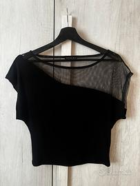 T-Shirt nera Sisley