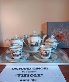RICHARD GINORI "Fiesole " set tet-a-tet anni '30