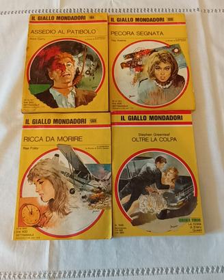 il Giallo Mondadori  - n. 4 numeri anni '70 e 1986