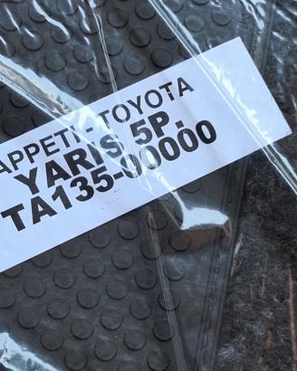 Tappeti Toyota Yaris , Verso , anni dal 2010 al 20