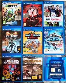 Giochi ORIGINALI vari x PS Vita ed accessori