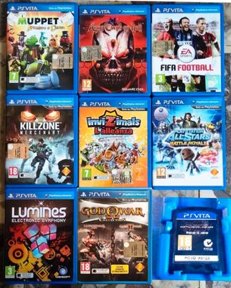 Giochi ORIGINALI vari x PS Vita ed accessori