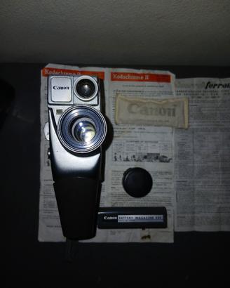 Cinepresa vintage Canon Super 8 con accessori orig