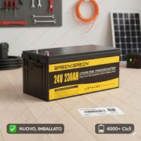 Batteria Litio 24V 230Ah Fotovoltaico Camper