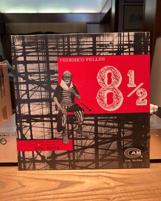 Vinile LP 33 del film 8 e 1/2. prima stampa 1963 