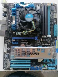 Scheda Madre Asus P7P55D +  cpu i7-860 + 8gb