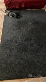Tappeto frisé Merinos Platin 160x230 nero