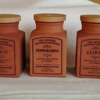 Tris vasetti terracotta Henry Watson Pottery