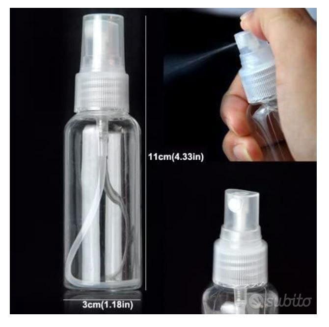 Kit 3 Bottiglie Viaggio Per Liquidi - 60ml Ciascuna, Con Dispenser, Spray E Capsula, Per Aereo - Foto 3