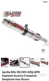 Scarico Aprilia rs4 125 GPR completo omologato