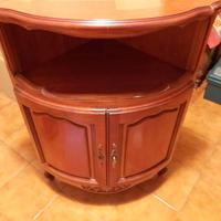 Mobile angolare/Console porta tv in legno antico
