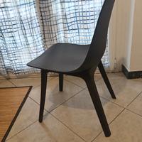 sedie resina nere 