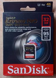 DUE Sandisk Extreme Pro 32GB SDHC UHS-I Class 10