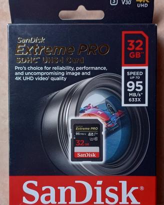 DUE Sandisk Extreme Pro 32GB SDHC UHS-I Class 10