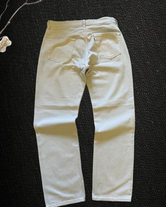 Jeans Levi’s 501 Made in Usa Uomo Bianco W34 L32