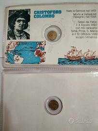 Tessera monetina oro 8 carati celebrativa