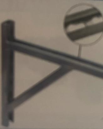 Mensola a squadra con profilo già