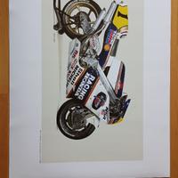 Honda NSR 500 - Poster giapponese