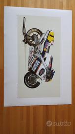 Honda NSR 500 - Poster giapponese