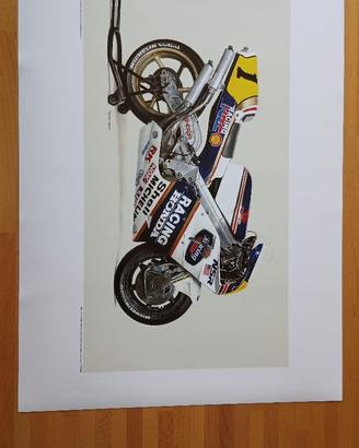 Honda NSR 500 - Poster giapponese