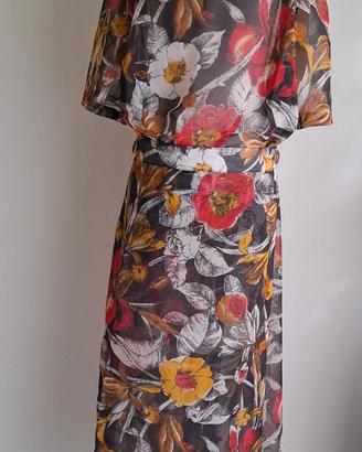 Completo Vintage Due Pezzi - Stampa Floreale 