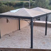 gazebo artigianale da giardino 