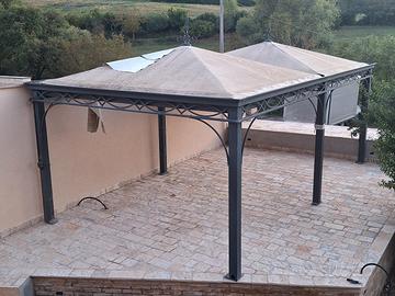 gazebo artigianale da giardino 