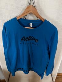 Felpa donna leggera blu Piazza Italia