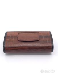 Scatola Portatabacco Legno Ottone Art Deco 900